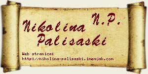 Nikolina Pališaški vizit kartica